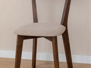 miniaturka Dębowe krzesło z tapicerowanym siedziskiem MAX Tabacco