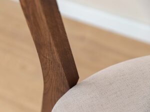 miniaturka Dębowe krzesło z tapicerowanym siedziskiem MAX Tabacco