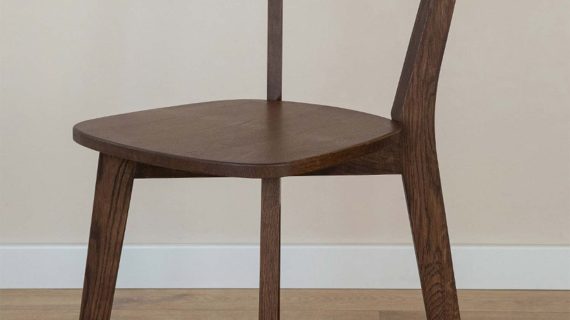 miniaturka Minimalistyczne Dębowe Krzesło MAX Tabacco