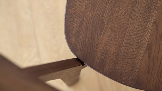 miniaturka Minimalistyczne Dębowe Krzesło MAX Tabacco