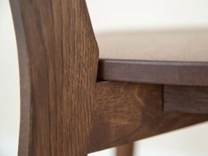 miniaturka Minimalistyczne Dębowe Krzesło MAX Tabacco