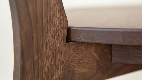 miniaturka Minimalistyczne Dębowe Krzesło MAX Tabacco