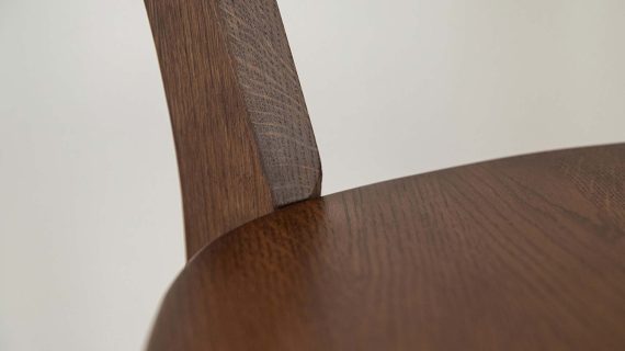 miniaturka Minimalistyczne Dębowe Krzesło MAX Tabacco