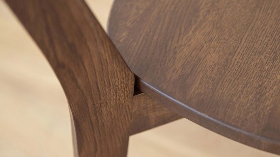 miniaturka Minimalistyczne Dębowe Krzesło MAX Tabacco