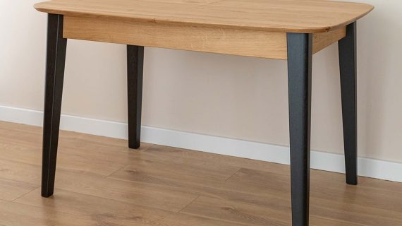 miniaturka Drewniany stół minimalistyczny 120 cm Basic