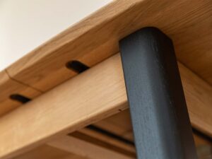 miniaturka Drewniany stół minimalistyczny 120 cm Basic