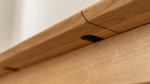 miniaturka Drewniany stół minimalistyczny 120 cm Basic