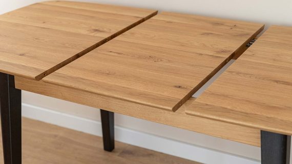 miniaturka Drewniany stół minimalistyczny 120 cm Basic