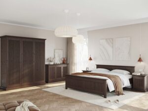 miniaturka Klasyczna szafa 2-drzwiowa drewniana Kalari