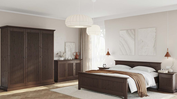 miniaturka Klasyczna szafa 2-drzwiowa drewniana Kalari