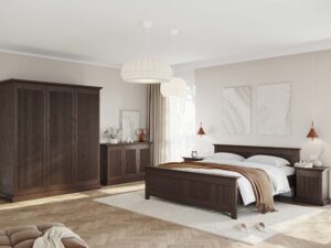 miniaturka Szafa 3-drzwiowa klasyczna drewniana Kalari