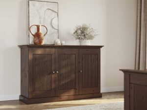 miniaturka Komoda 3-drzwiowa klasyczna drewniana Kalari