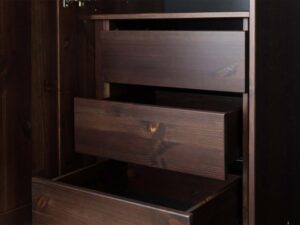 miniaturka Drewniany mebel stylowy 3 szuflady Kalari