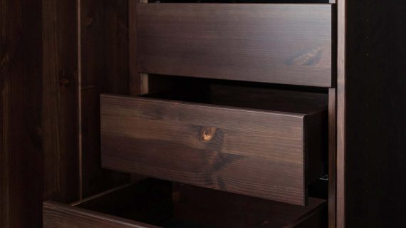 miniaturka Drewniany mebel stylowy 3 szuflady Kalari