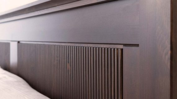 miniaturka Skandynawskie drewniane łóżko 200 cm Kalari