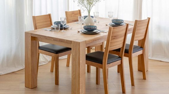 miniaturka Sosnowy stół klasyczny 90 cm Siena