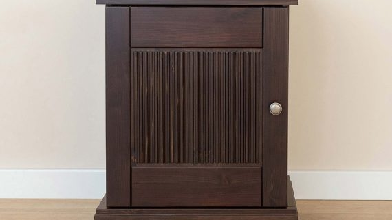 miniaturka Klasyczny mebel 1-drzwiowy drewniany tabacco Kalari