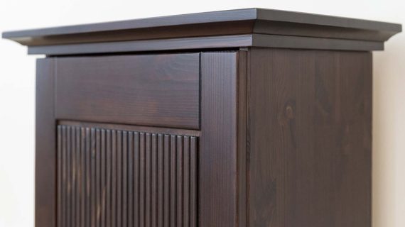 miniaturka Klasyczny mebel 1-drzwiowy drewniany tabacco Kalari