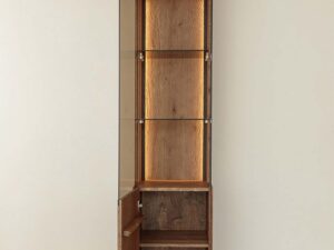 miniaturka Minimalistyczna witryna 1-drzwiowa drewniana Essentia