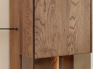 miniaturka Elegancka drewniana witryna 1-drzwiowa Essentia