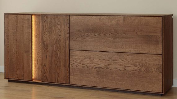 miniaturka Komoda 4-drzwiowa klasyczna drewniana Essentia