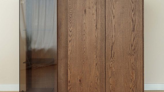 miniaturka Witryna 3-drzwiowa klasyczna drewniana Essentia