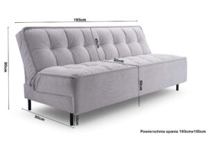 miniaturka Sofa Loftowa Sprężyny Faliste Rozkładana Senka