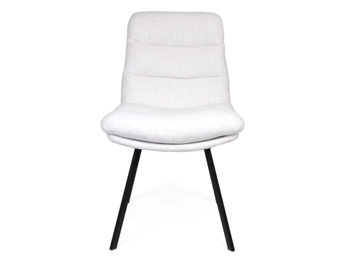 Krzesło tapicerowane loftowe metalowe nogi Herla