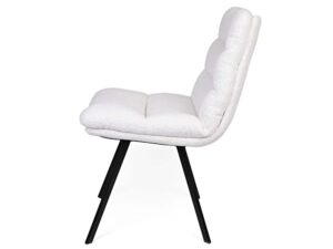 miniaturka Krzesło tapicerowane loftowe metalowe nogi Herla