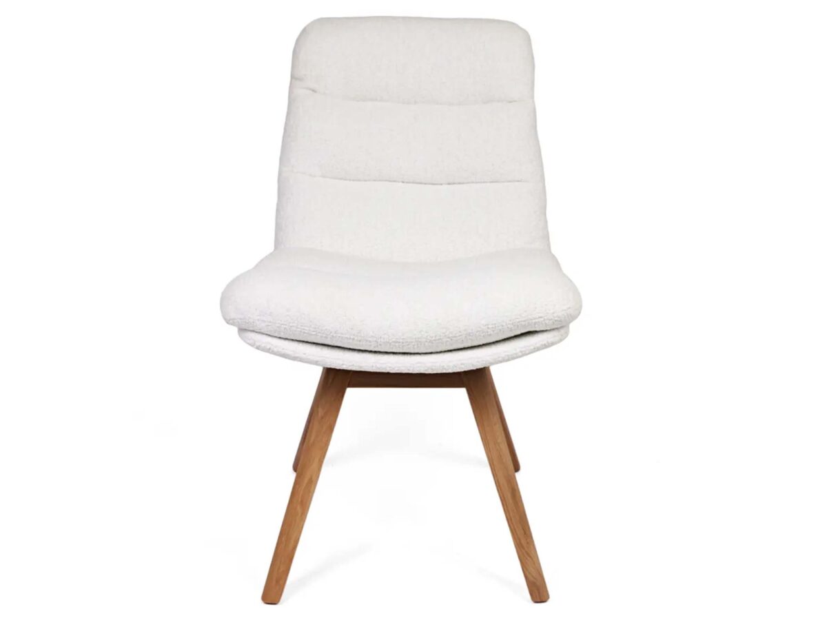 Klasyczne krzesło tapicerowane drewniane nogi Herla