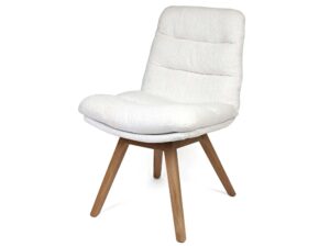 miniaturka Klasyczne krzesło tapicerowane drewniane nogi Herla