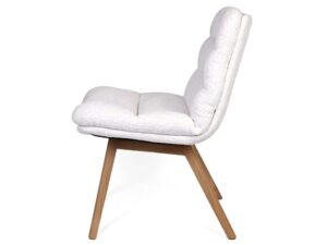 miniaturka Klasyczne krzesło tapicerowane drewniane nogi Herla