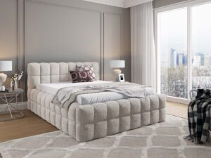 miniaturka Loftowe łóżko metalowy stelaż Netto