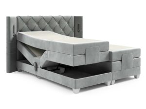 miniaturka Łóżko regulowane elektrycznie pikowane Skin