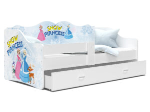 miniaturka Łóżko dziecięce Rima 160 z nadrukiem i wysuwaną szufladą