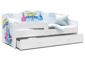 miniaturka Łóżko dziecięce Rima 160 z nadrukiem i wysuwaną szufladą