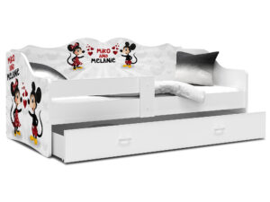 miniaturka Łóżko dziecięce Rima 160 z nadrukiem i wysuwaną szufladą