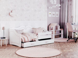 miniaturka Łóżko dziecięce Emi 1608 z szufladą i materacem