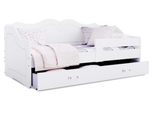 Łóżko dziecięce Emi 1608 z szufladą i materacem