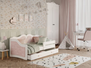 miniaturka Łóżko dziecięce Emi T 1608 K z barierką ochronną