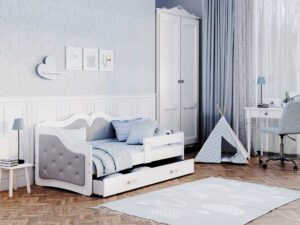 miniaturka Łóżko dziecięce Emi T 1608 K z barierką ochronną