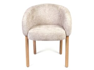 Krzesło dębowe skandynawskie tapicerowane Acai