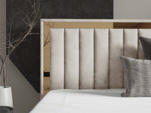 miniaturka Łóżko kubełkowe pikowane zagłowie Cliv