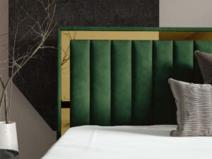 miniaturka Łóżko kubełkowe pikowane zagłowie Cliv