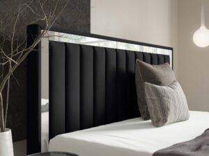 miniaturka Łóżko kubełkowe pikowane zagłowie Cliv