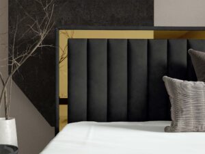 miniaturka Łóżko kubełkowe pikowane zagłowie Cliv