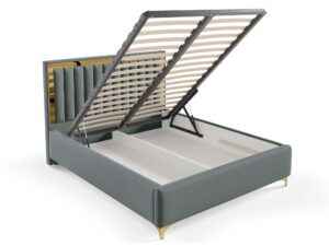 miniaturka Łóżko kubełkowe pikowane zagłowie Cliv