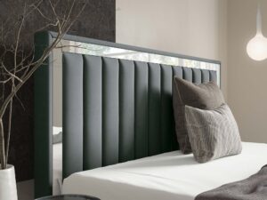 miniaturka Łóżko kubełkowe pikowane zagłowie Cliv