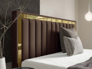 miniaturka Łóżko kubełkowe pikowane zagłowie Cliv