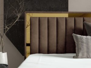 miniaturka Łóżko kubełkowe pikowane zagłowie Cliv